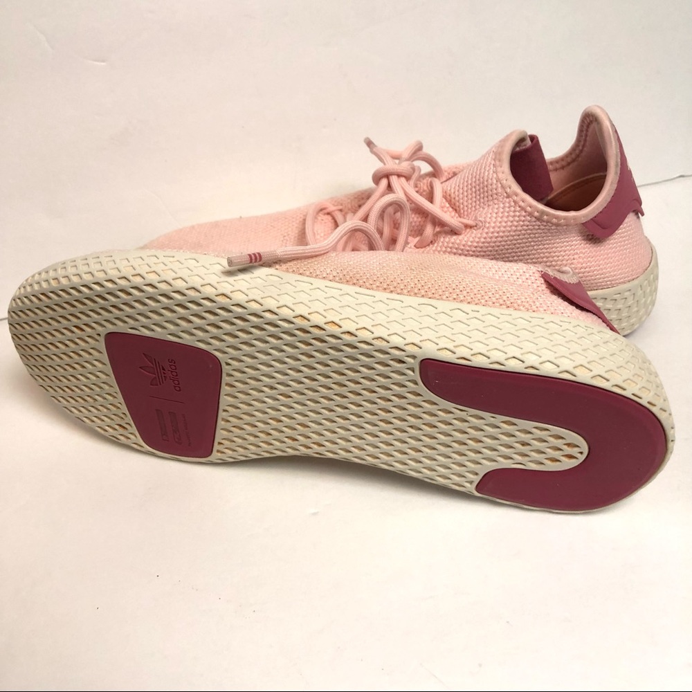 Adidas x PHARRELL HU Icey Pink Knit Tennis Sneakers - Picture 8 of 8